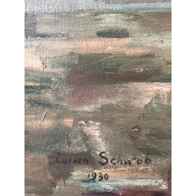 Lucien Schwob, Le Brassus, Vallée de Joux, 1930, Oil on Canvas, Framed For Sale - Image 3 of 12