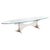 Glass Elipse Coffee Table attributed to Armand Jonckers, 1980s For Sale - Image 7 of 7