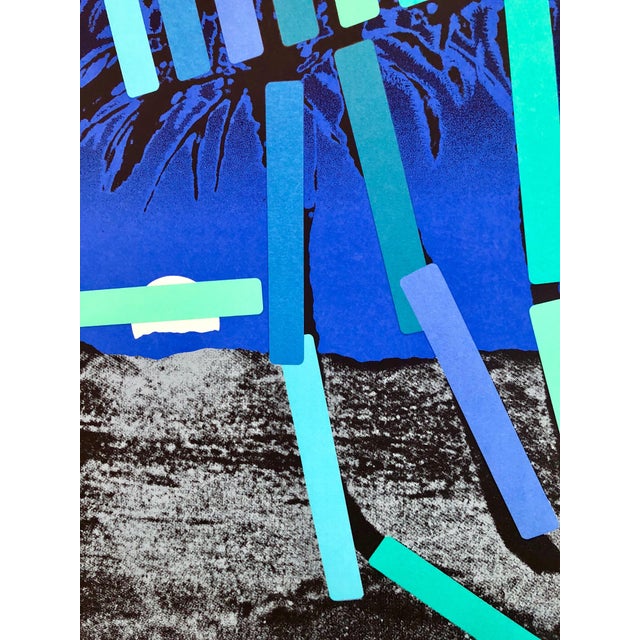 Menashe Kadishman, Israeli Modern Pop Art Photo Silkscreen Serigraph Palm Trees Kadishman For Sale - Image 4 of 7