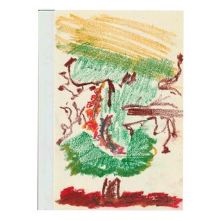Alfredo Pizzi, Abstract 2, Oil Pastel on Canson Paper, 2010s For Sale