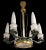 Mid-Century Modern Mid 20th Century Frosted Glass and Bronze Six Arm Chandelier Attrib to Maison Baguès For Sale - Image 3 of 12