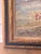 Vintage Signed Impressionist Landscape Oil Painting With Figures in Gilt Wood Frame For Sale - Image 14 of 16