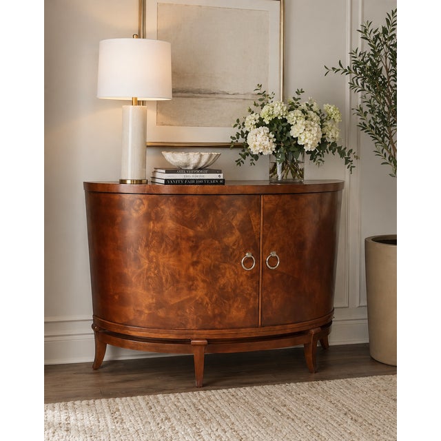 1990s Century Furniture Omni Demilune Two Door Cabinet For Sale - Image 17 of 17