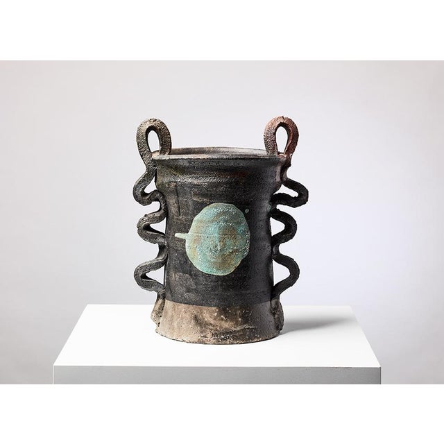 Unique glazed ceramic vase by the American ceramic artist Betty Woodman 1960s. Betty Woodman (1930-2018) is recognized as...