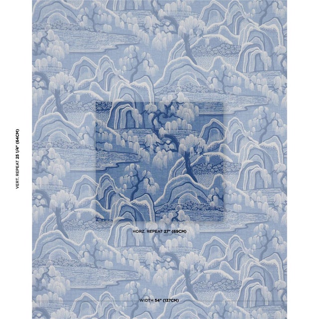 Featuring an enchanting composition of rolling hills, graceful willow trees, and rippling water, Indigo Garden by...