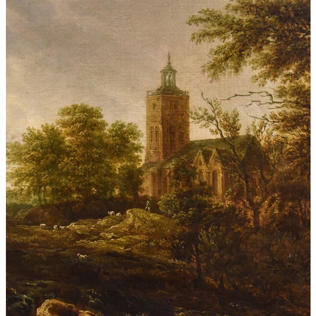 After Jacob Van Ruisdael, Landscape with Wood, 1670, Oil on Canvas, Framed For Sale - Image 15 of 18
