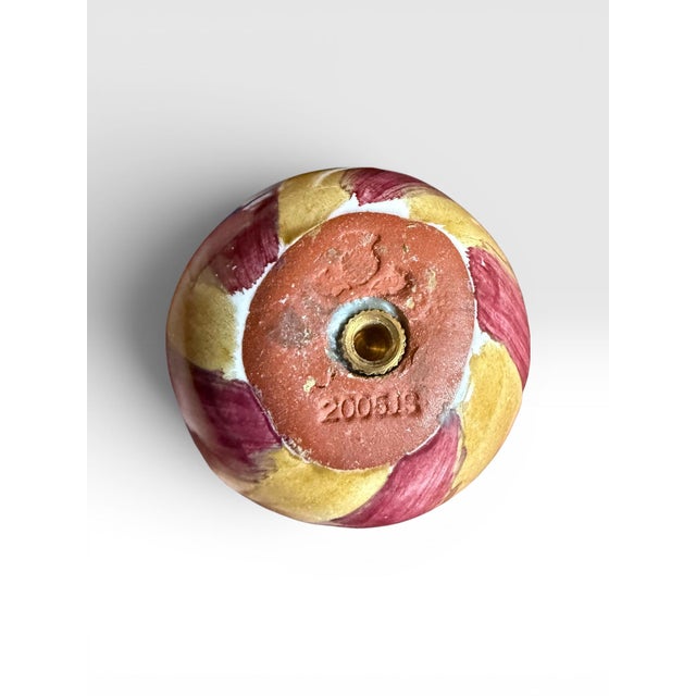 Rare Retired Set of Forty-Seven MacKenzie-Childs Hand-Painted Swirl Ceramic Knobs For Sale - Image 15 of 16
