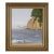 "Sea Cliff" Mid Century Modern Coastal Cliff Seascape in Acrylic on Masonite by Farren Jensen For Sale
