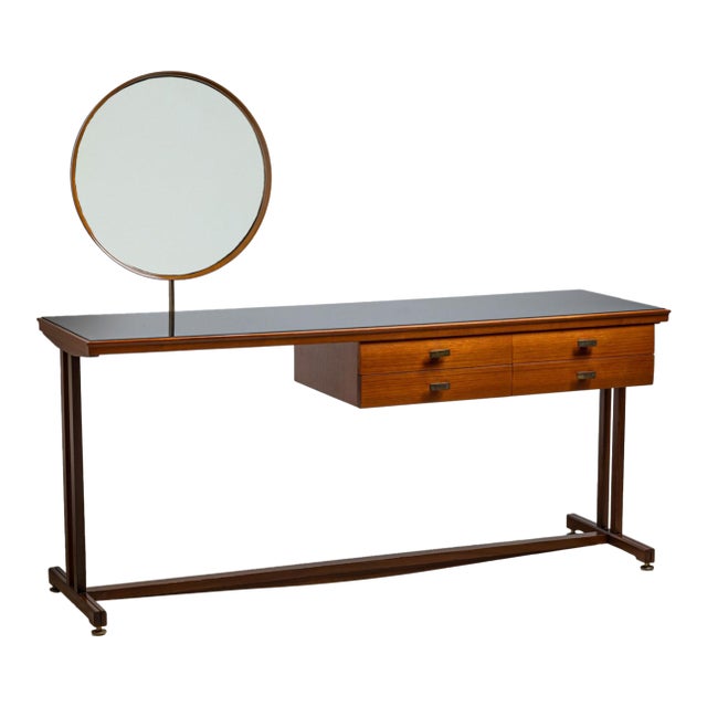 Italian Mid-Century Dressing Table, Attributed to Silvio Cavatorta, 1950s For Sale