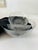 Mid-Century Modern Vintage Arcoroc Fleur Salad Serving Bowl & 2 Small Bowls Clear Glass Leaf Design - Set of 3 For Sale - Image 3 of 3
