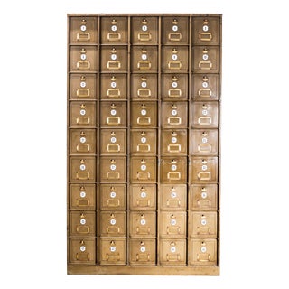Industrial French Metal Cabinet, 1920s For Sale