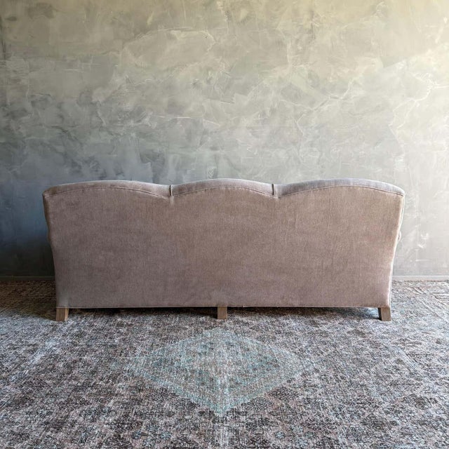 Modern English Sofa in 100% Hemp Ecorcé With Down Cushion For Sale In Los Angeles - Image 6 of 11