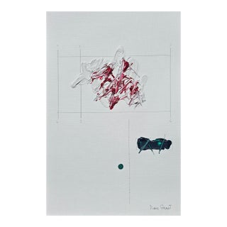 9.5" by 14.2" Unframed Organic Modern Original Botanical Floral Painting For Sale