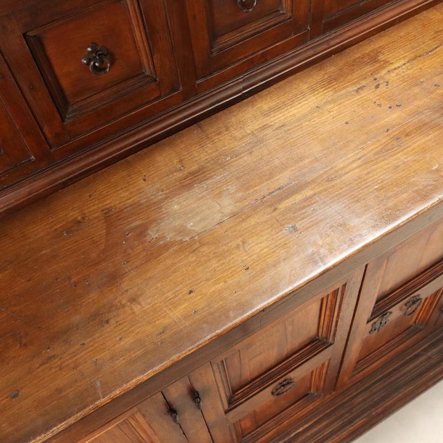 Baroque Style Walnut and Poplar Sideboard For Sale - Image 12 of 16