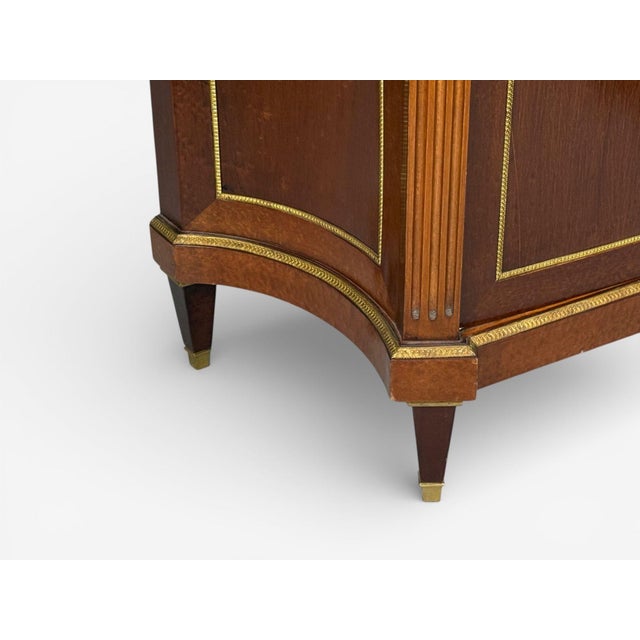 Brown Maison Jansen, Russian Neoclassical Style, Large Cabinets, Mahogany, Bronze For Sale - Image 8 of 9