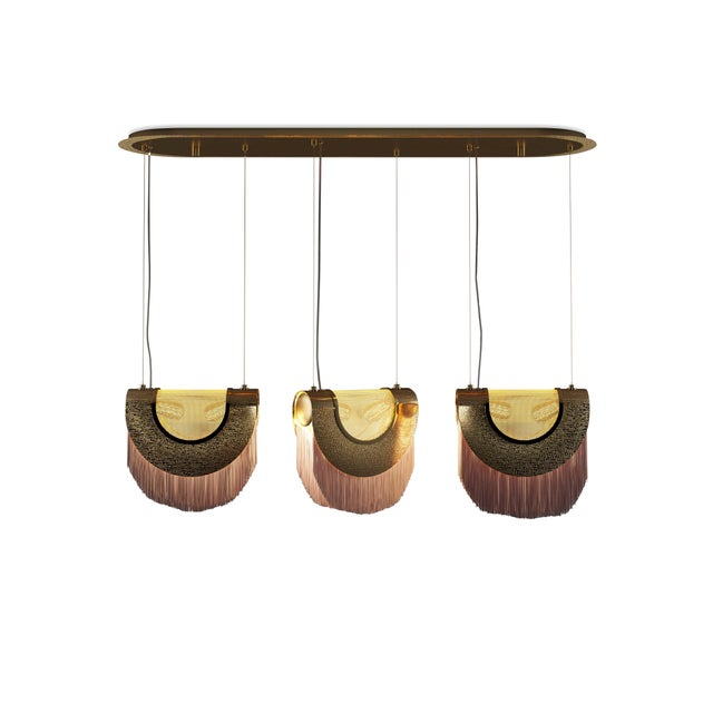 Gold Seoul Suspension Lamp by Creativemary For Sale - Image 8 of 8