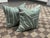 Abstract Kelly Wearstler Graffito Denim Linen Pillows, Pair For Sale - Image 3 of 12