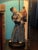 1940s Lamp With Japanese Ceramic Figurine Mounted on a Turned Wooden Base For Sale In New York - Image 6 of 6
