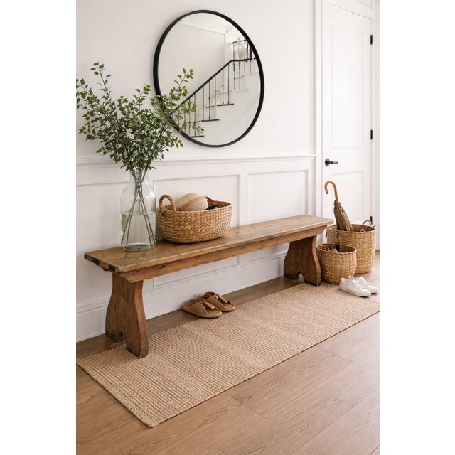 Antique Pine Bench, 1900s For Sale - Image 3 of 7