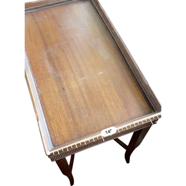 Antique Rectangular Georgian Style Mahogany Occasional Table For Sale - Image 11 of 12