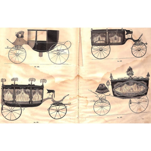 "Carriage-Drafts Selected From New-York Coachmakers' Magazine" 1873 For Sale In New York - Image 6 of 11