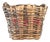 large Vintage Portuguese Grape Harvest Log Basket, 1950s For Sale
