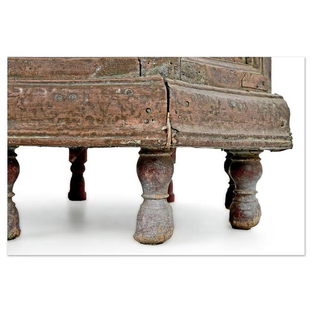 Weathered Solid Wood Prayer Urn or Pedestal For Sale - Image 10 of 11