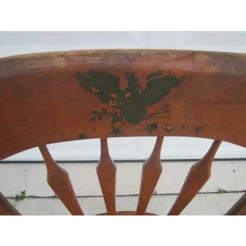 Brown 1960s Vintage Wood Spindle Back Ethan Allen Dining Side Chair For Sale - Image 8 of 12