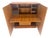 Danish Teak Mid Century Modern Drop Front Secretary Box Desk Cabinet MINT For Sale
