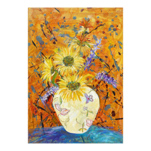 "Sunflowers" Oil on Canvas Painting by Martha Holden