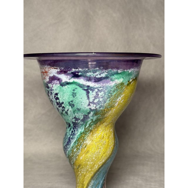 1980s Can Can Vase in Glass by Kjell Engman for Kosta Boda, Sweden, 1980s For Sale - Image 5 of 8