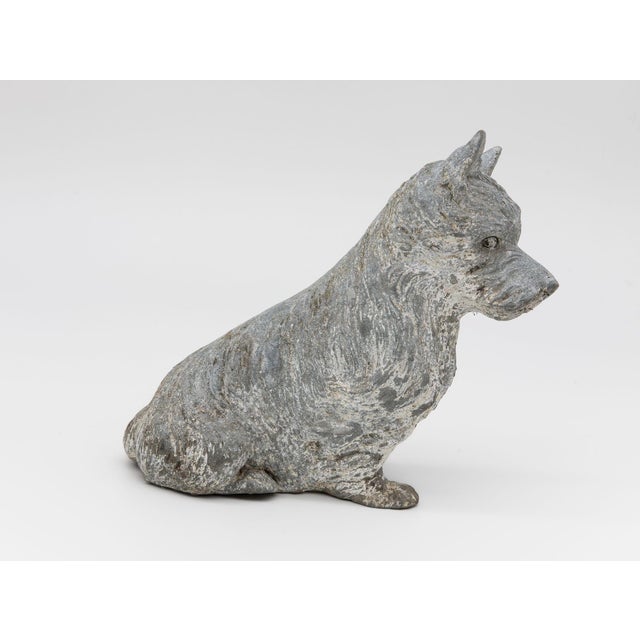 Early 20th Century Scottish Terrier Cast Iron or Spelter Figurine, Uk Early 20th C. For Sale - Image 5 of 6