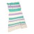 Vintage Pastel Crochet Blanket Lavender Teal Striped Handmade Afghan Throw For Sale
