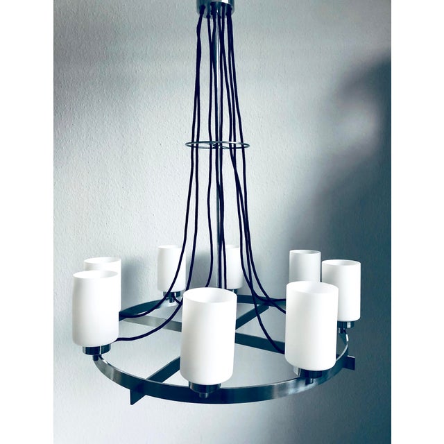 Vintage 8-Light Chandelier, 1970s For Sale - Image 4 of 16