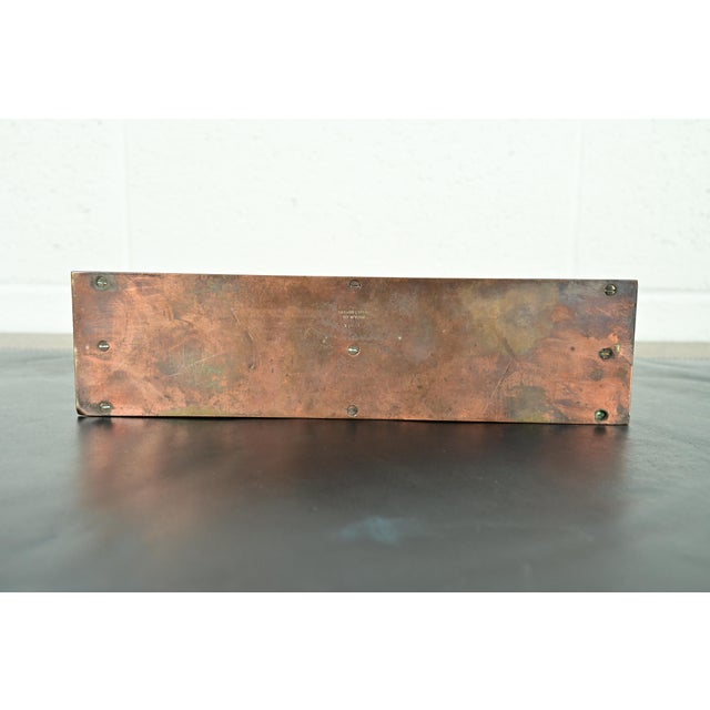 Tiffany Studios New York Zodiac Pattern Bronze Letter Rack For Sale - Image 11 of 14