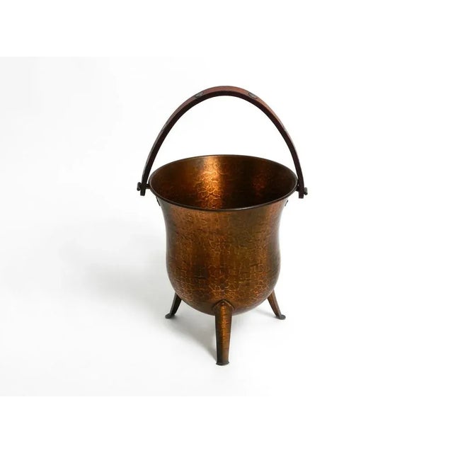 Very rare, beautiful Mid Century copper champagne cooler. Designed by Harald Buchrucker. With original label. Made in...