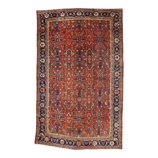 Oversized Antique Persian Mahal Rug - 11'01 X 17'07 For Sale