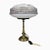 Restored Brass Table Lamp with Glass Shade, 1940s For Sale - Image 16 of 16