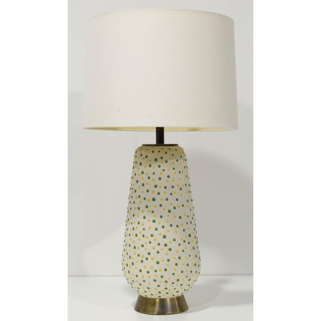 Ceramic 1950s Mid Century Modern Table Lamps Signed - a Pair For Sale - Image 7 of 8