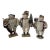 Vintage Large-Scale Primitive Folk Art Snowman Figurines by Cody Foster - Set of 3 For Sale