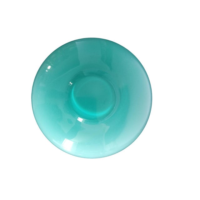 Green Glass Vase from IVV Industria Vetraria Valdarnese, 1970s For Sale - Image 9 of 11
