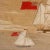 Large antique needlepoint of the British sailing ship Amelia hand crafted in wool, popularly known as woolies, crafted...