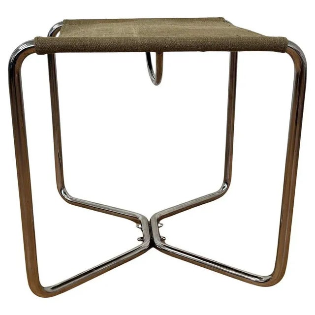 Bauhaus Chrome Stool B8 attributed to Marcel Breuer for Thonet, 1930 For Sale - Image 9 of 9