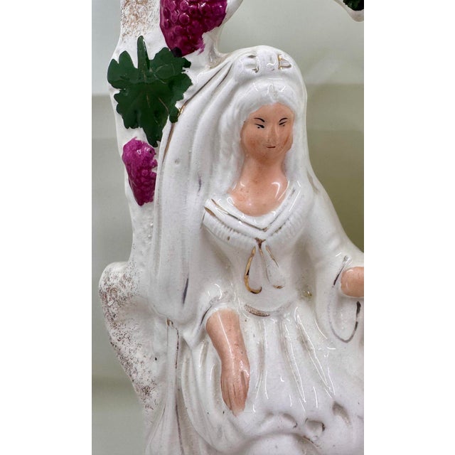 19th Century Staffordshire Fortune Teller Figurine From England For Sale - Image 4 of 12
