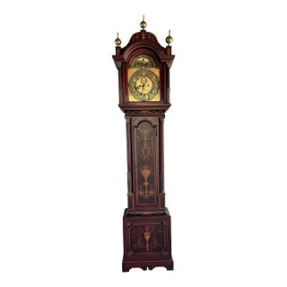 19th Century English Grandfather Clock For Sale