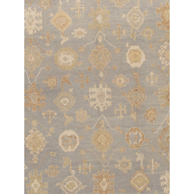 Textile Classic Style Oushak Rug 9' X 13' For Sale - Image 7 of 8