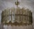 Mid-Century Chandelier in Murano Art Glass and Brass, 2000 For Sale - Image 6 of 9