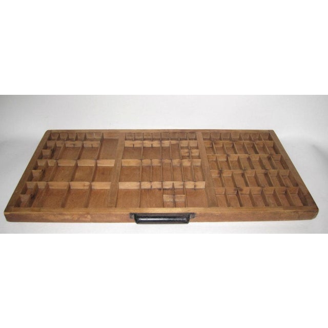 Large Wooden Printer's Tray Chairish