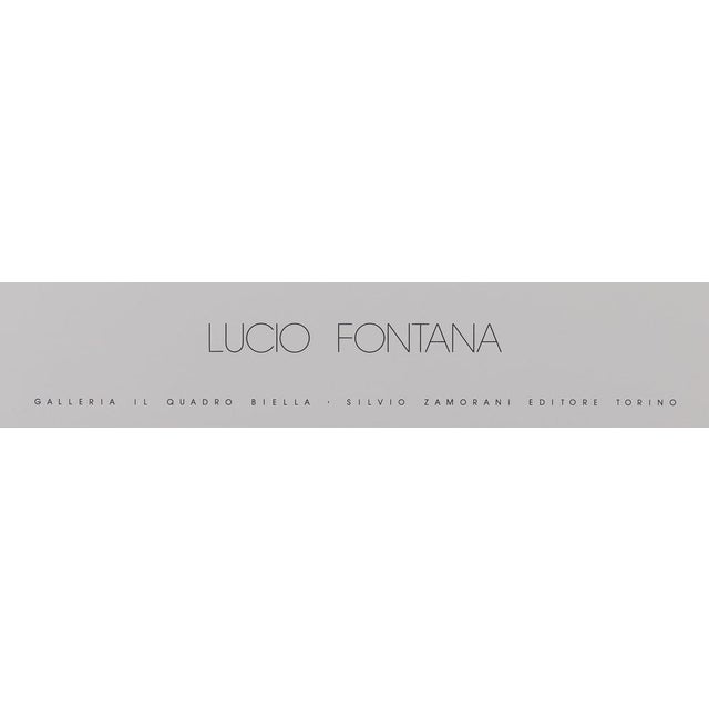Lucio Fontana, Concetto Spaziale Giallo, Screen Print For Sale - Image 5 of 6