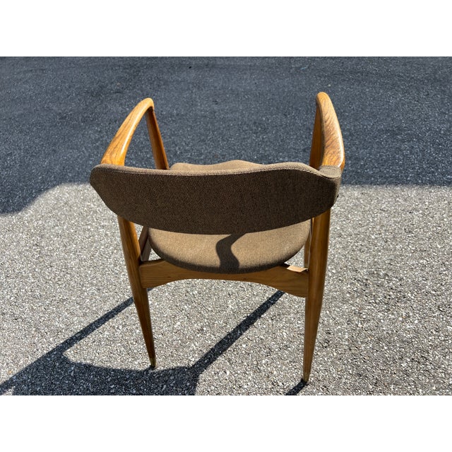 1950s Vintage Attributed to Gunlocke Chair Co. in Walnut For Sale - Image 9 of 13